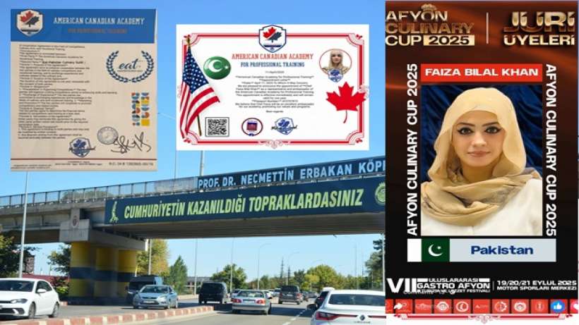 7. Uluslararası Gastro Afyon Turizm ve Lezzet Festivalinde Master Chef Faiza Bilal Khan Turizm ve Gastronomi Köprüsü Kurdu