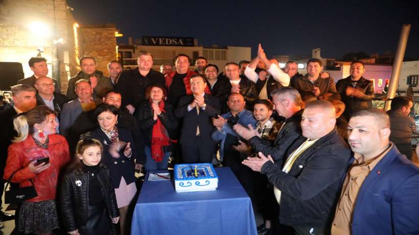 Bodrum Belediyesi personeli yeni yıl kutladı