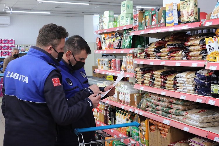 Bursa Gürsu'da zabıtadan market denetimi