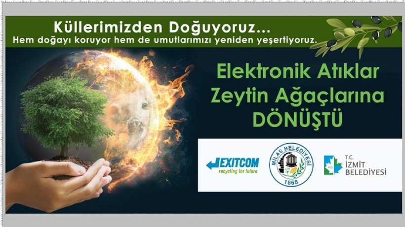 Dönüştürülen atıkları, Milasta umutları yeşertecek