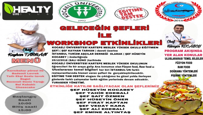 KOÜ'nde Geleceğin Şefleriyle Atölye Etkinlikleri