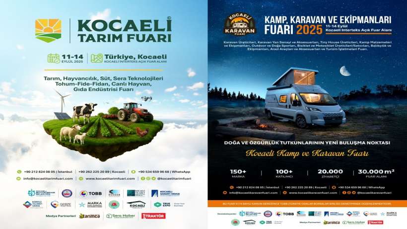 Kocaeli Tarım ve Karavan Fuarları 11 Eylül’de Kapılarını Açıyor