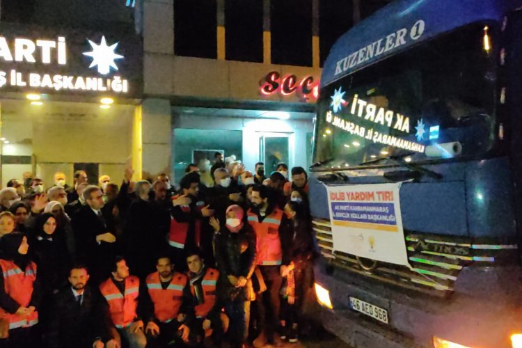 AK Gençlik'in yardım tırı İdlib yolcusu