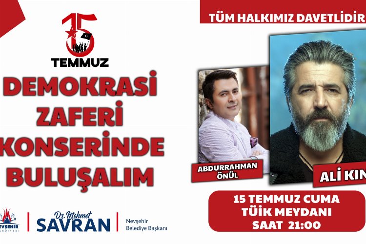 Ali Kınık Nevşehir'de konser verecek