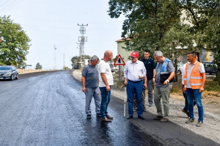 Başkan Demir, yol çalışmalarını inceledi