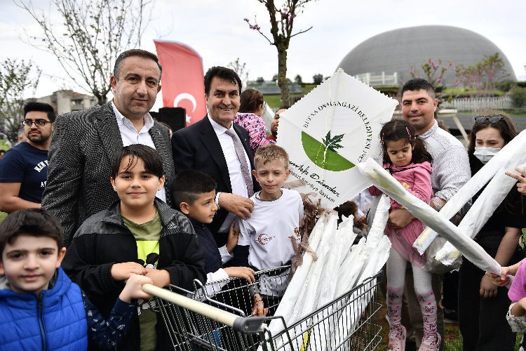 Bursa Osmangazi'de 'erguvan' renkliliği