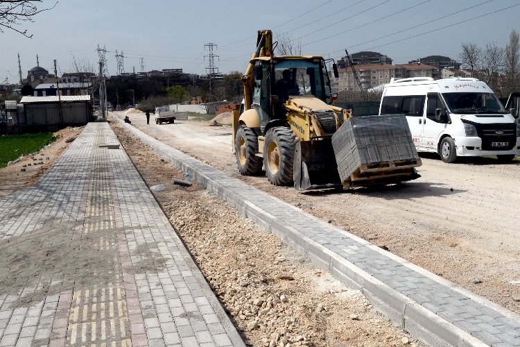 Bursa Osmangazi Yunuseli Meydan Caddesi'nde çalışmalar tamamlandı 