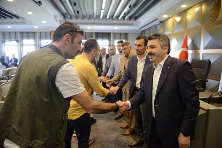 Bursa yıldırım Belediyesi'nde bayramlaşma merasimi 