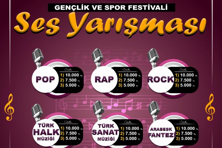 Gaziantep'te 'Ses' yarışması 