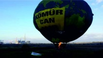 Greenpeace'den Soma'da Balonlu Eylem