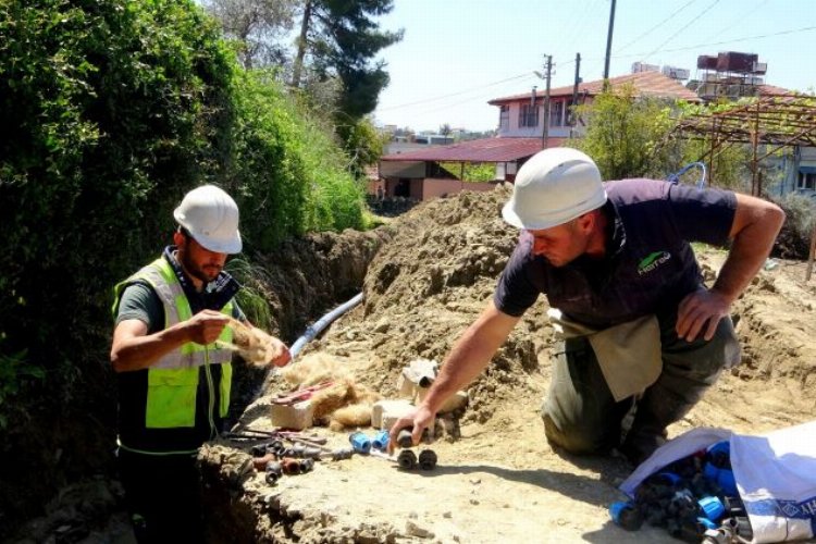 Hatay Antakya Günyazı'da 30 yılık şebeke yenilendi 