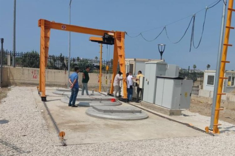 Hatay İskenderun'da yağmur suyu hattı çalışması