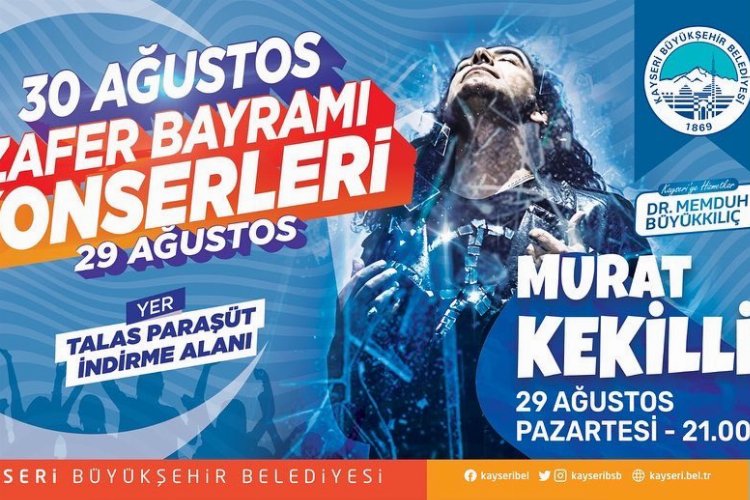 Kayseri'de Zafer Bayramı'na özel konserler