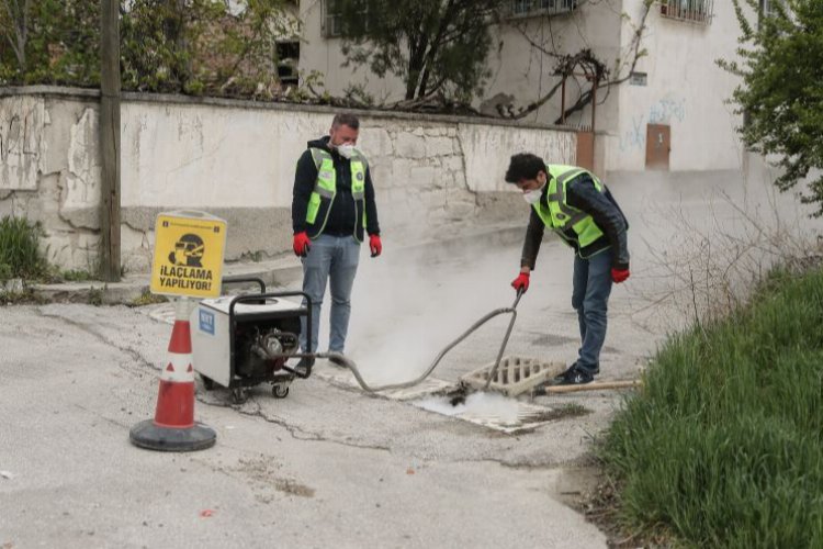 Kütahya'da karasinek ve sivrisinek ilaçlama çalışması 