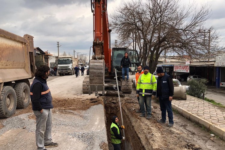 Manisa Akhisar'da prestij cadde çalışmaları devam ediyor 
