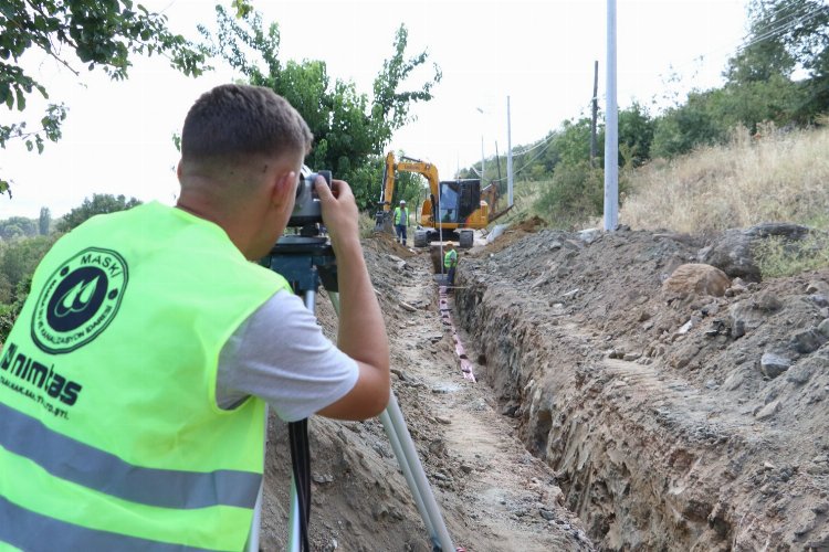 Manisa Gördes'te altyapı çalışmalarına devam