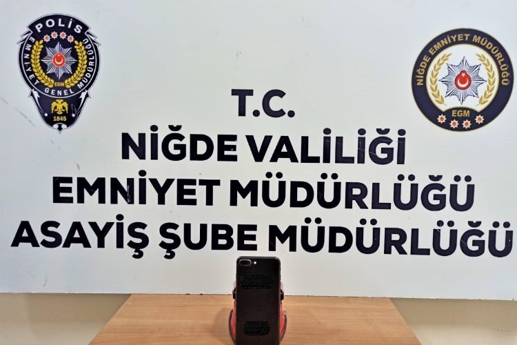 Niğde'de cep telefonu hırsızı yakalandı.